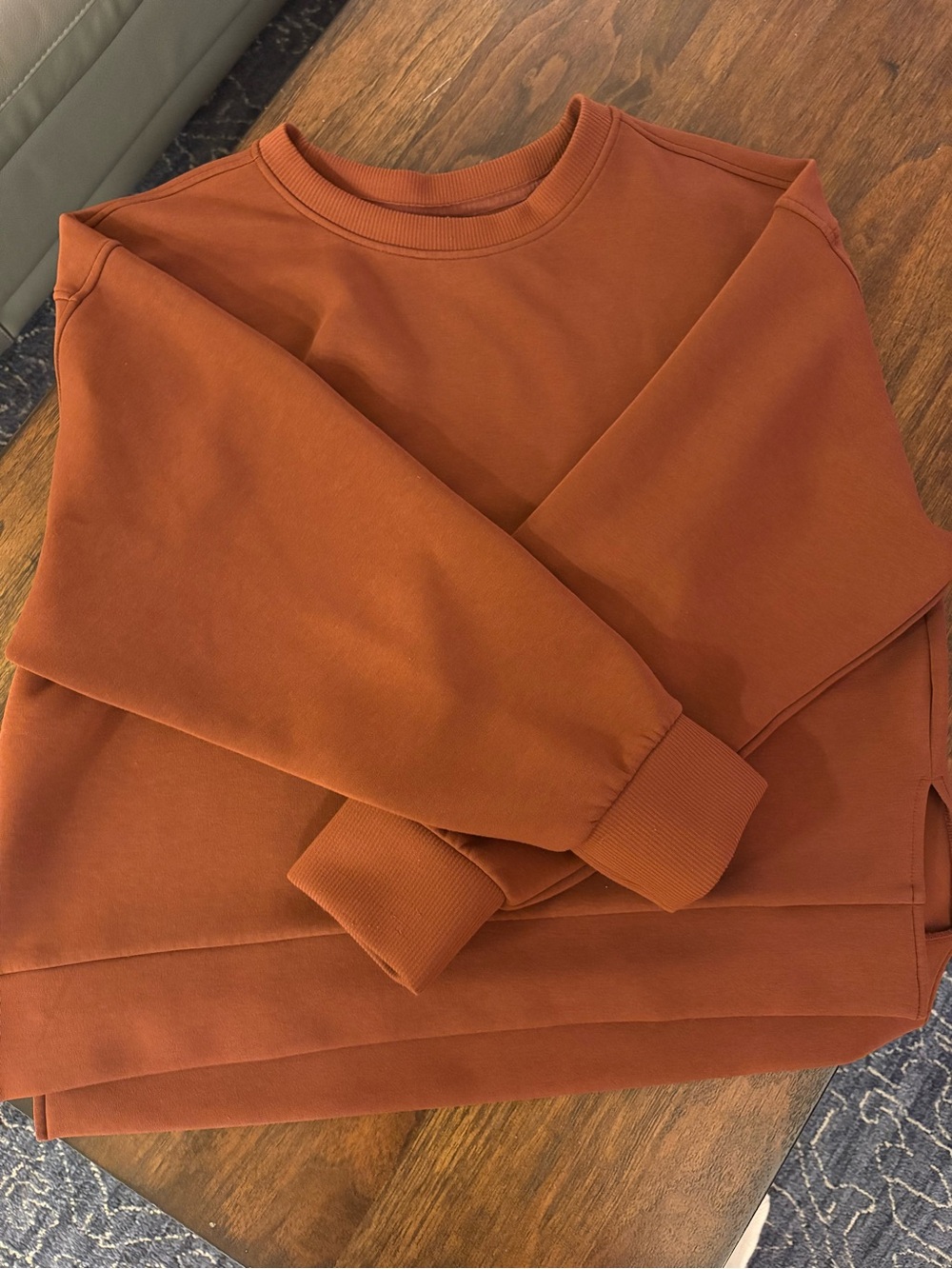 Calia (by Carrie Underwood) Women's Rust Crewneck Sweater Size Large - Picture 6 of 6